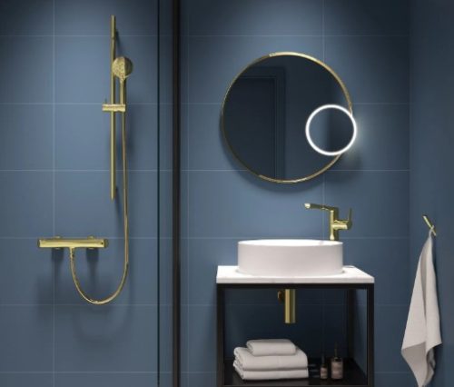 Mosdó szifon, Deante mosdó szifon, kerek, arany NHC_Z31K