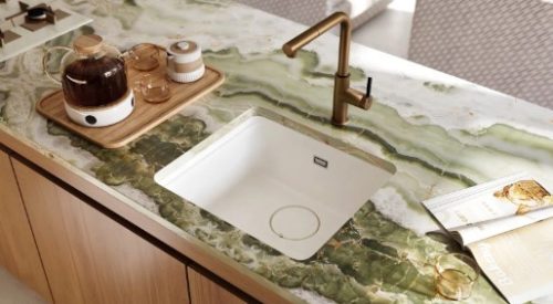 Mosogató csaptelep, Deante Momi mosogató csaptelep kihúzható kifolyó,szálcsiszolt bronz BKM_C73M