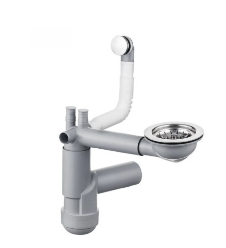 Mosogató szifon, Deante Space-Saver Lux gránit mosogatókhoz, 1 medencés, Space-Saver ZXY_9917