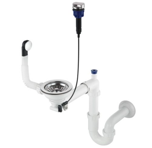 Mosogató szifon, Deante Space-Saver szifon gránit mosogatókhoz, 1 medencés, Space-Saver ZXY_9972