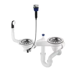   Mosogató szifon,Deante Space-Saver szifon gránit mosogatókhoz,1,5-2 medencés,Space-Saver ZXY_9973