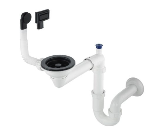 Mosogató szifon,Deante Space-Saver szifon gránit mosogatókhoz,1 medencés,Space-Saver ZXY_N949