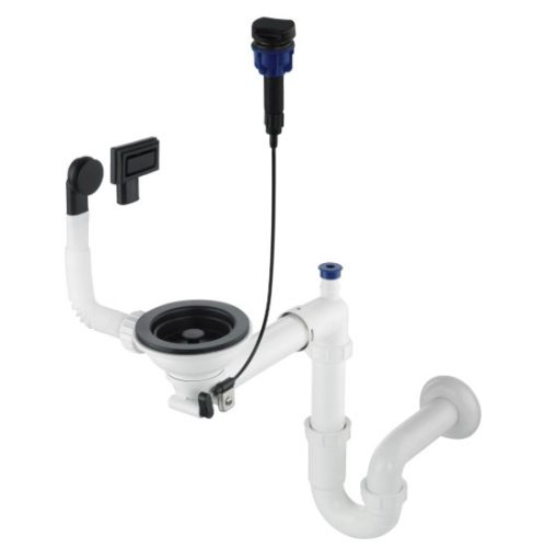 Mosogató szifon,Deante Space-Saver szifon gránit mosogatókhoz,1 medencés,Space-Saver ZXY_N972