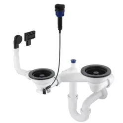   Mosogató szifon,Deante Space-Saver szifon gránit mosogatókhoz,1,5-2 medencés,Space-Saver ZXY_N973