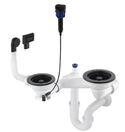 Mosogató szifon,Deante Space-Saver szifon gránit mosogatókhoz,1,5-2 medencés,Space-Saver ZXY_N973