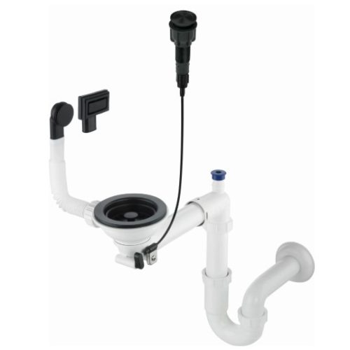 Mosogató szifon,Deante Space-Saver szifon gránit mosogatókhoz,1 medencés,Space-Saver ZXY_N982