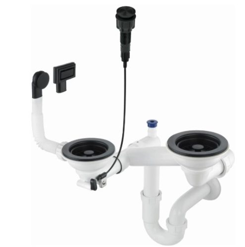 Mosogató szifon,Deante Space-Saver szifon gránit mosogatókhoz,1,5-2 medencés,Space-Saver ZXY_N983