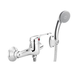   Zuhany csaptelep, Deante Lobo zuhany csaptelep zuhanyszettel, króm BYU_041M