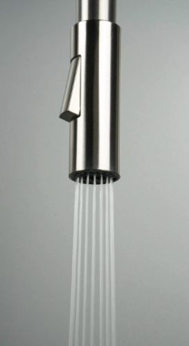 Mosogató csaptelep, Deante Luno rugalmas kifolyó,2 áramlási típus,bézs,szálcsiszolt acél BOC_5740