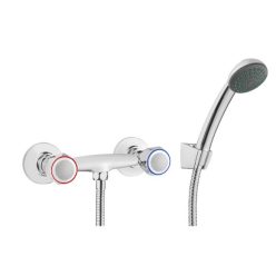   Zuhany csaptelep, Deante Teno zuhany csaptelep zuhanyszettel, króm BON_041D