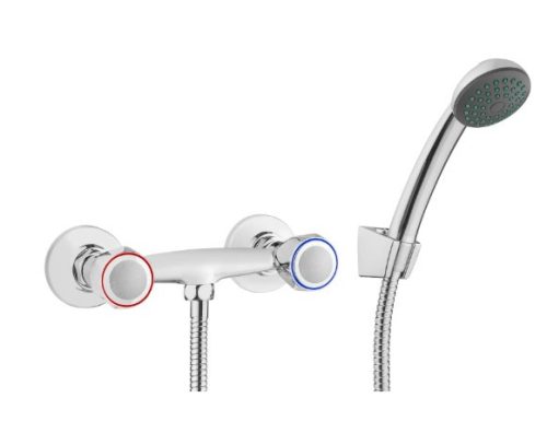 Zuhany csaptelep, Deante Teno zuhany csaptelep zuhanyszettel, króm BON_041D