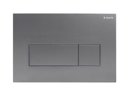 Öblítőtartály nyomólap, Deante falsík alatti kerethez - slim, titanium CST_D51P