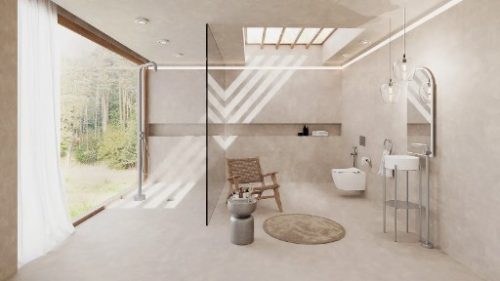 Öblítőtartály nyomólap, Deante falsík alatti kerethez - slim, szálcsiszolt acél CST_F51P