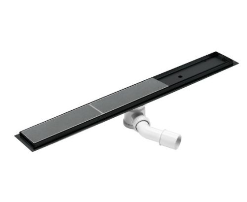 Padlóösszefolyó, Deante zuhanyfolyóka, 70 cm, fekete KOS_N07D