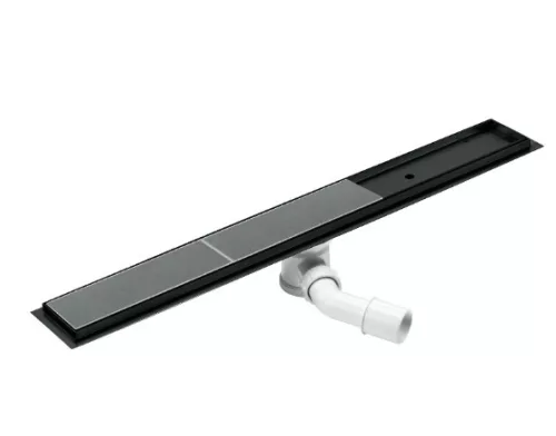 Padlóösszefolyó, Deante zuhanyfolyóka, 80 cm, fekete KOS_N08D