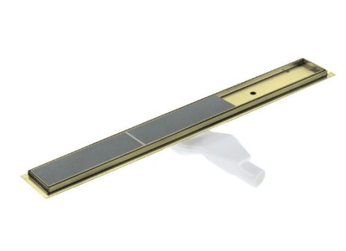 Padlóösszefolyó, Deante zuhanyfolyóka, 90 cm, szálcsiszolt arany KOS_R09D