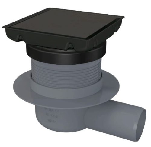 Padlóösszefolyó, Deante megfordítható padlóösszefolyó, fekete KOS_N01D