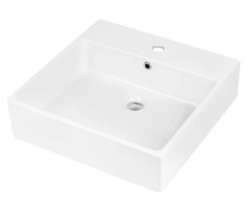 Mosdó, Deante Temisto pultra építhető kerámia mosdó csaplyukkal 50x50 cm CDT_6U5S