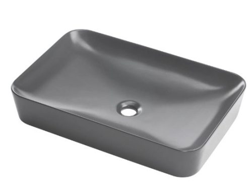Mosdó, Deante Tess pultra építhető kerámia mosdó 60x40 cm titanium CDS_DU6S