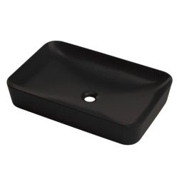   Mosdó, Deante Tess pultra építhető kerámia mosdó 60x40 cm fekete CDS_NU6S