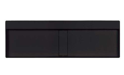 Mosdó, Deante Blur pultra építhető gránit mosdó lefolyófedéllel, fekete 40x120 cm CQB_NU2S