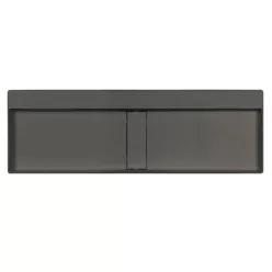   Mosdó,Deante Blur pultra építhető gránit mosdó lefolyófedéllel, antracit metál 40x120 cm CQB_TU2S