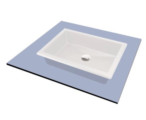 Mosdó, Deante Correo beépíthető gránit mosdó alabástrom 50x35 cm CQR_AU5U