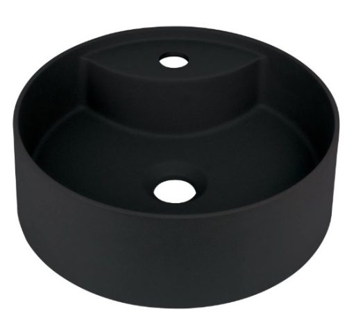 Mosdó, Deante Silia pultra építhető gránit mosdó csaplyukkal fekete 36 cm CQS_NU4B