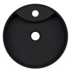 Mosdó, Deante Silia pultra építhető gránit mosdó csaplyukkal fekete 36 cm CQS_NU4B