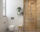 WC, Deante Anemon fali, perem nélküli wc csésze, fehér CDZ_6ZPW