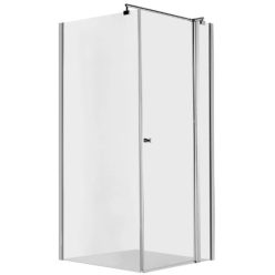   Zuhanykabin, Deante Cubic szögletes zuhanykabin 80x80x195, króm/átlátszó KTI_044P
