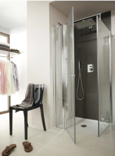 Zuhanykabin, Deante Cubic szögletes zuhanykabin 80x80x195, króm/átlátszó KTI_044P