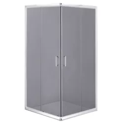   Zuhanykabin, Deante Funkia szögletes zuhanykabin 90x90x185 króm/grafit üveg KYC_441K