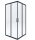 Zuhanykabin, Deante Funkia szögletes zuhanykabin 90x90x185 fekete/átlátszó üveg KYC_N41K