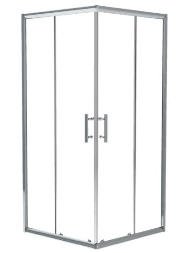 Zuhanykabin, Deante Jasmin Plus szögletes zuhanykabin 90x90x190 króm/átlátszó üveg KTJ_041P