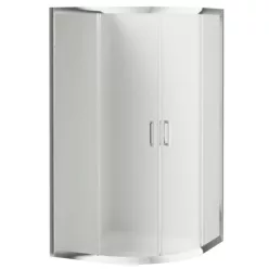   Zuhanykabin, Deante Funkia íves zuhanykabin 90x90x170 króm/matt üveg KYP_653K