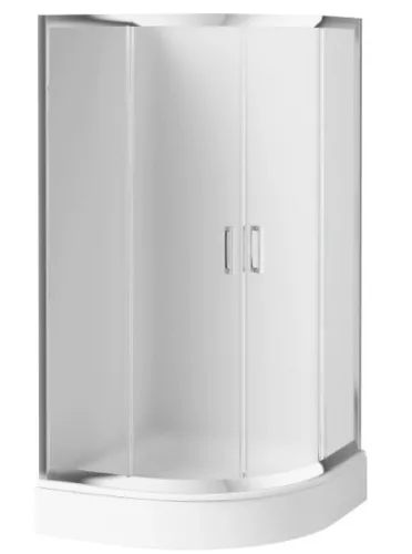 Zuhanykabin, Deante Funkia íves zuhanykabin 90x90x170 króm/matt üveg KYP_653K