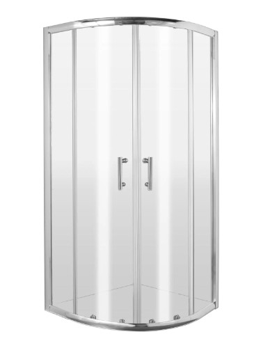 Zuhanykabin, Deante Jasmin Plus íves zuhanykabin 80x80x190 króm/átlátszó üveg KTJ_052P