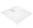 Zuhanytálca, Deante Correo szögletes, gránit zuhanytálca, alabástrom 80x80 KQR_A42B