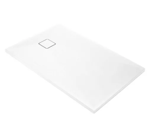 Zuhanytálca, Deante Correo szögletes, gránit zuhanytálca, alabástrom 100x80 KQR_A46B