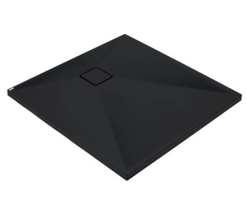 Zuhanytálca, Deante Correo szögletes, gránit zuhanytálca, fekete 90x90 KQR_N41B