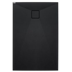   Zuhanytálca, Deante Correo szögletes, gránit zuhanytálca, fekete 100x90 KQR_N45B