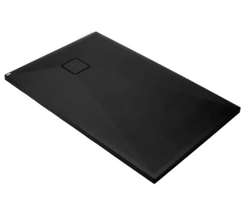 Zuhanytálca, Deante Correo szögletes, gránit zuhanytálca, fekete 100x80 KQR_N46B