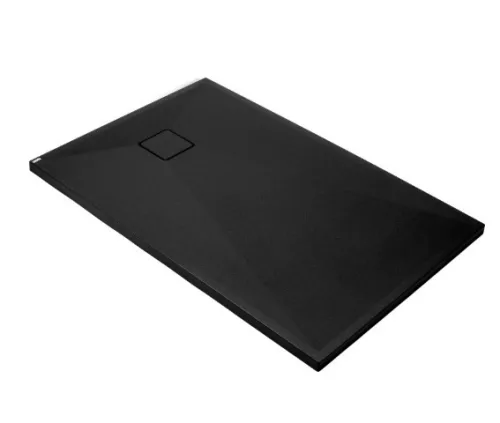 Zuhanytálca, Deante Correo szögletes, gránit zuhanytálca, fekete 140x80 KQR_N48B