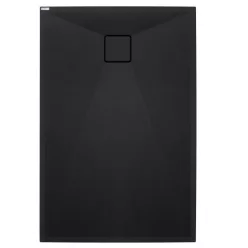   Zuhanytálca, Deante Correo szögletes, gránit zuhanytálca, fekete 90x70 KQR_N71B