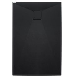   Zuhanytálca, Deante Correo szögletes, gránit zuhanytálca, fekete 100x70 KQR_N75B