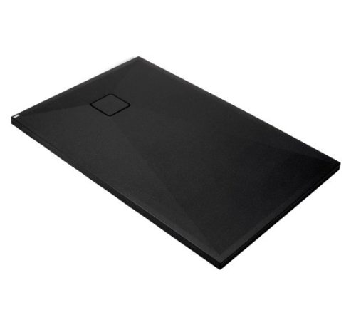 Zuhanytálca, Deante Correo szögletes, gránit zuhanytálca, fekete 100x70 KQR_N75B