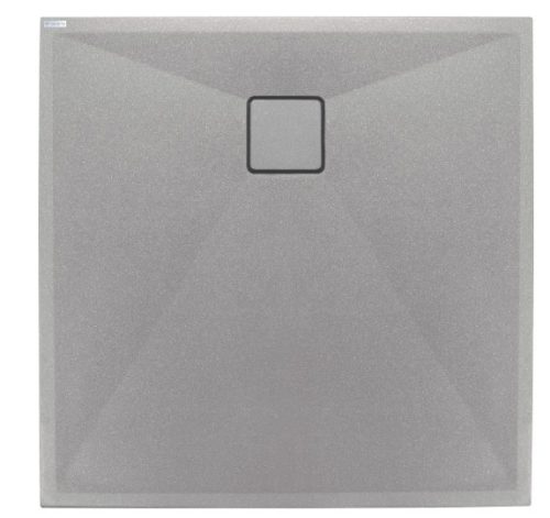 Zuhanytálca, Deante Correo szögletes, gránit zuhanytálca, metálszürke 80x80 KQR_S42B