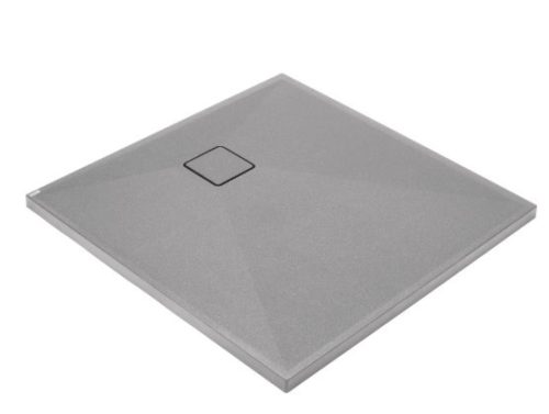 Zuhanytálca, Deante Correo szögletes, gránit zuhanytálca, metálszürke 80x80 KQR_S42B