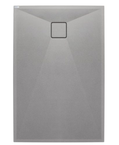 Zuhanytálca, Deante Correo szögletes, gránit zuhanytálca, metálszürke 120x90 KQR_S43B